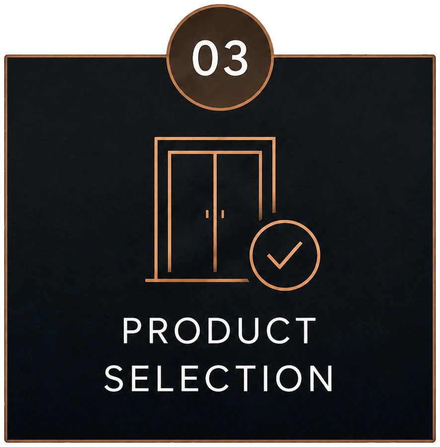 Step 3: Product selection